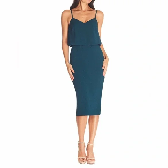 dress the population pine dress Elle Dress XXS / PINE